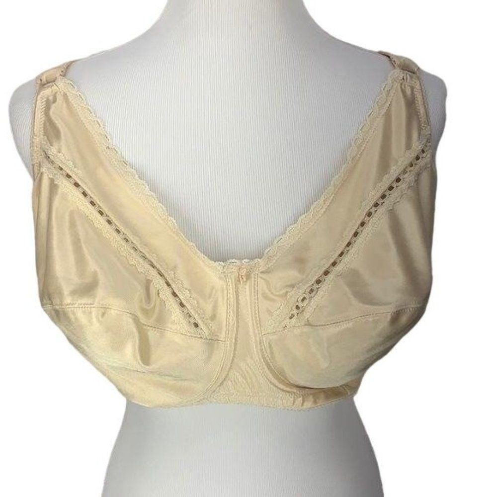 Naturalwear 44DD Beige‎ Lace Trim Mastectomy Bra